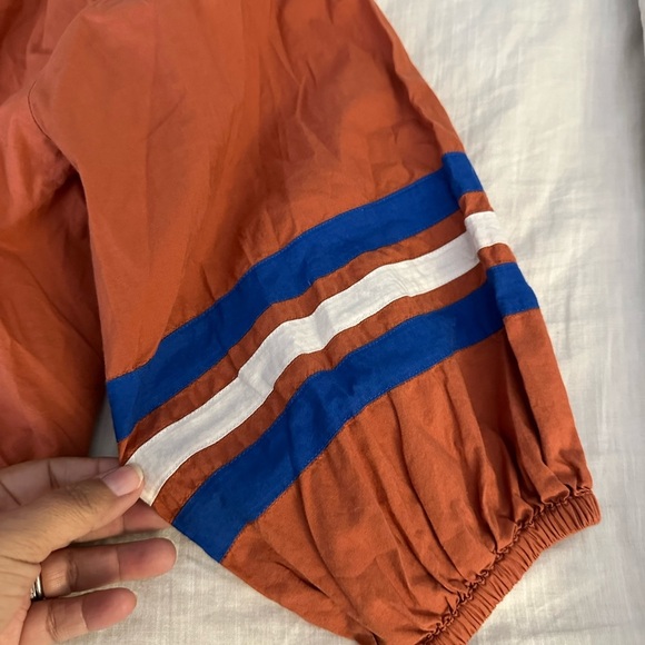 Sundry Varsity Stripe Blouse Brick - Picture 6 of 8